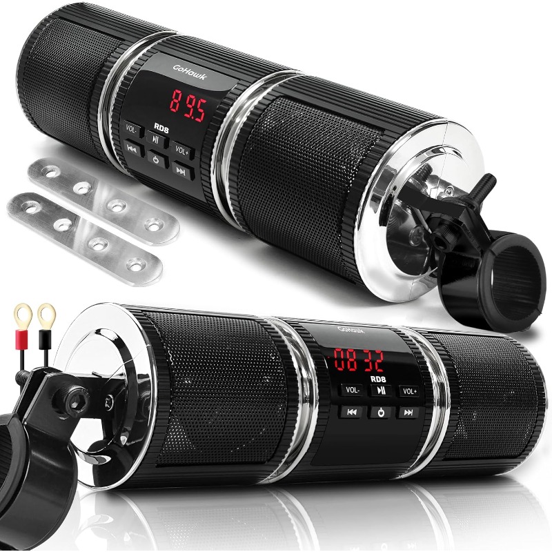 Audio Music Player - Bluetooth Audio Motorcycle Stereo Speaker Motorcycle
