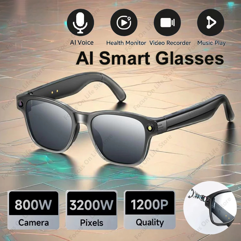 Audio Music Player - AI Smart Glasses 8 Million Camera