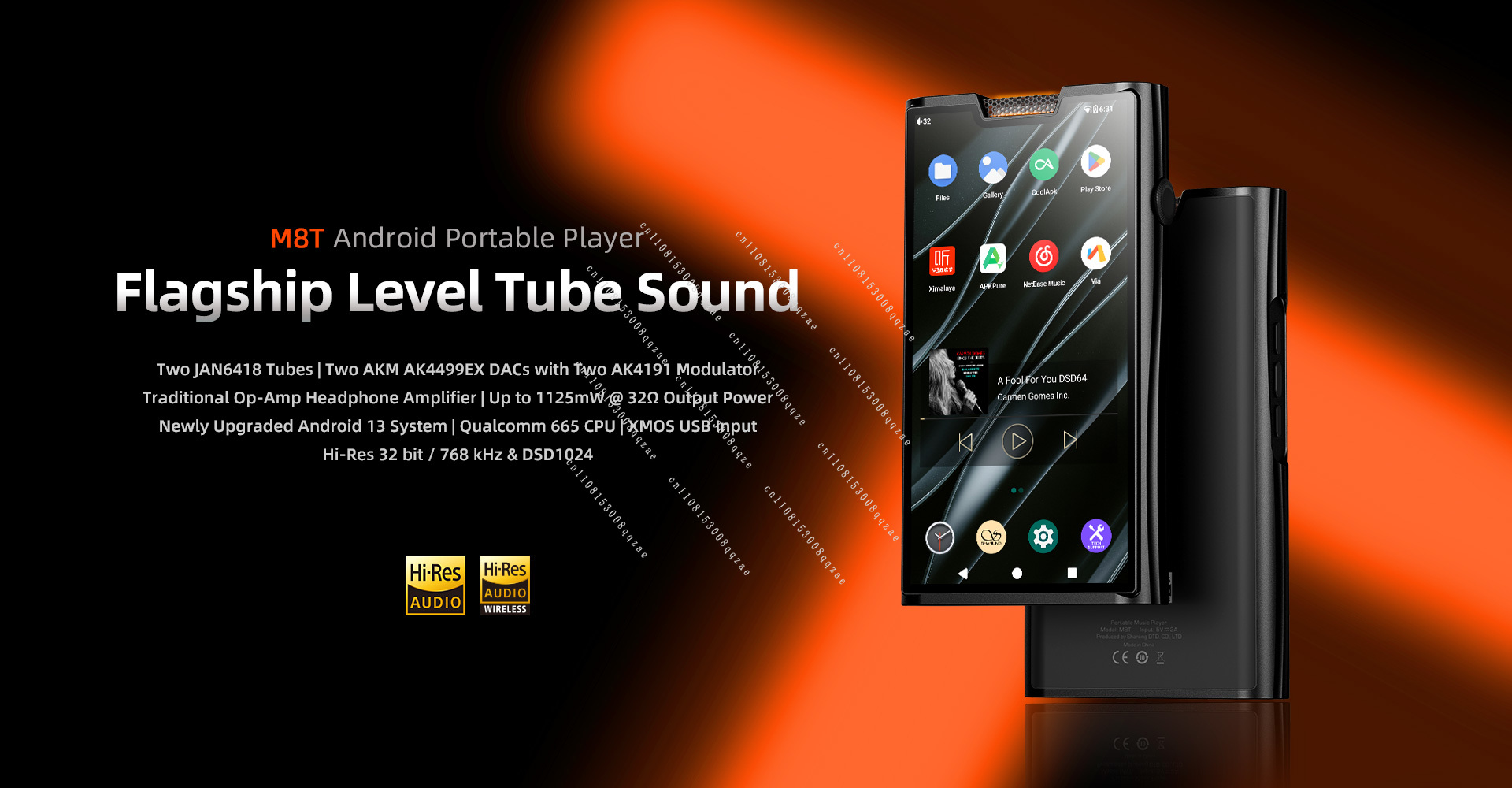 Mp3 Audio Music Youtube - M8T Flagship Tube Android Portable HIFI