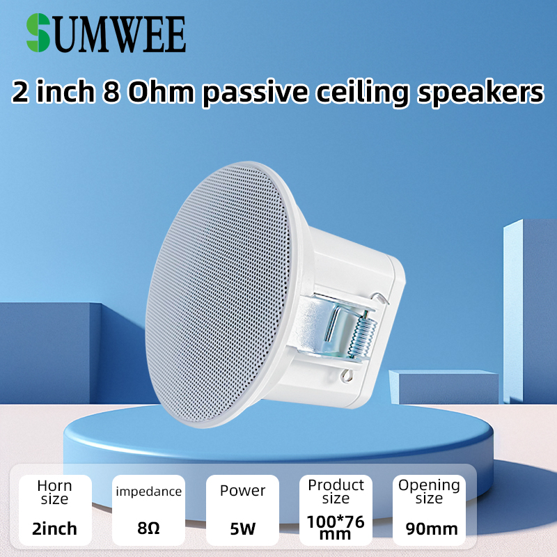 Audio Music Background - 2Inch Mini 8 Ohm Ceiling Speaker