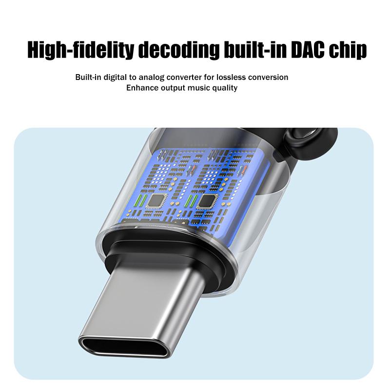 Type C to 3.5mm Jack DAC Decod - Audio Music Online review and price