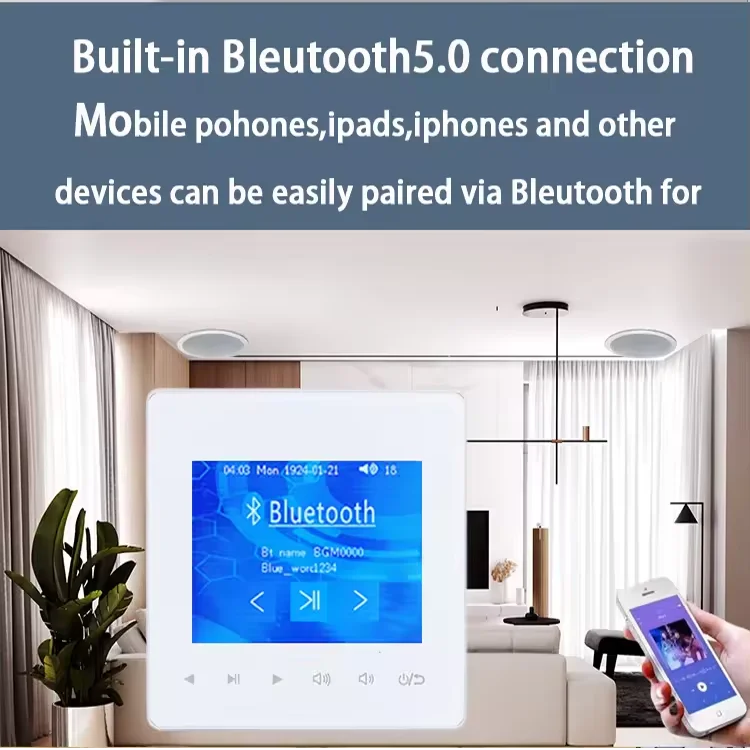 Home Bluetooth Wall Amplifier  - Audio Music Background review and price