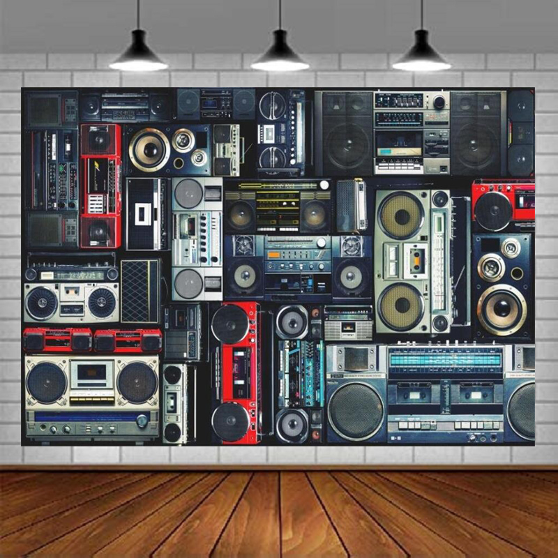 Photography Backdrop Of Radio  - Audio Music Background review and price