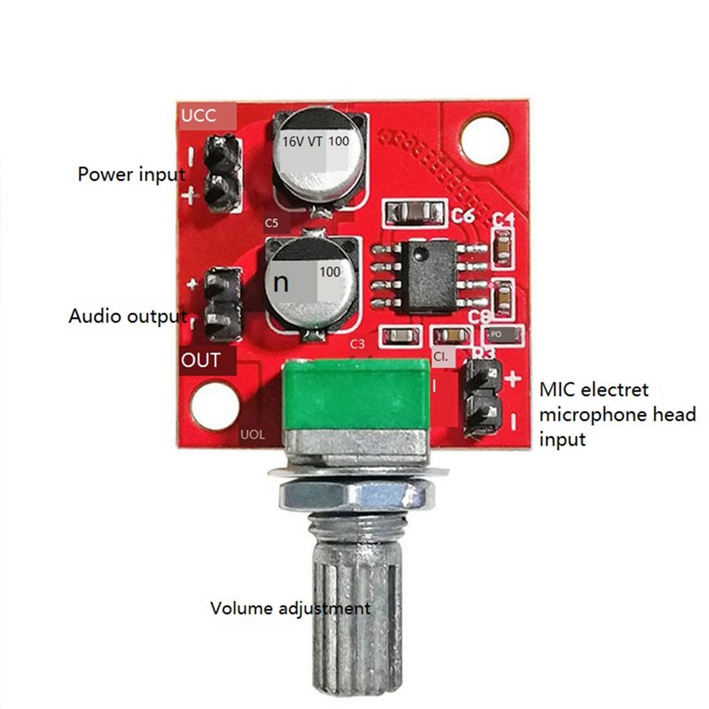 -[A51I Digital]LM386 Electret  - Portable Amplifier Mini review and price