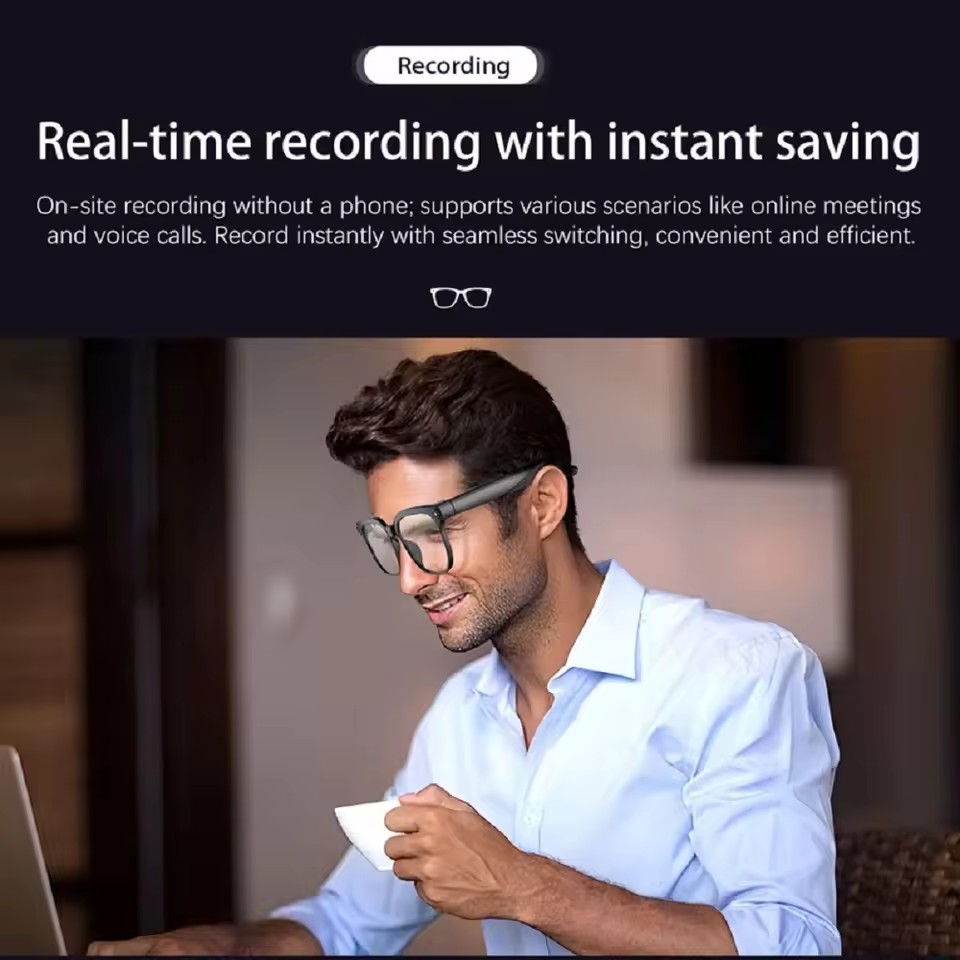 M02S AI Smart Glasses 8MP Came - Audio Music To Video Ai review and price