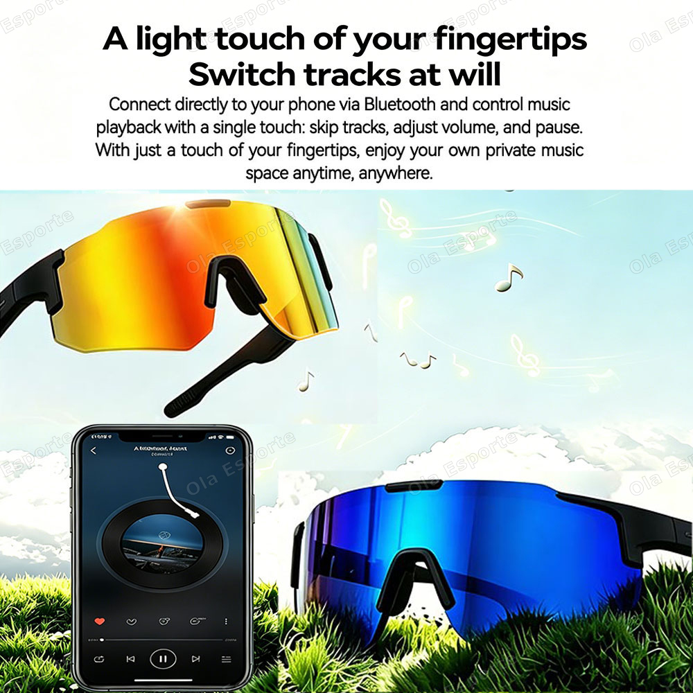 Cycling Smart Glasses Camera B - Audio Music Arabic review and price