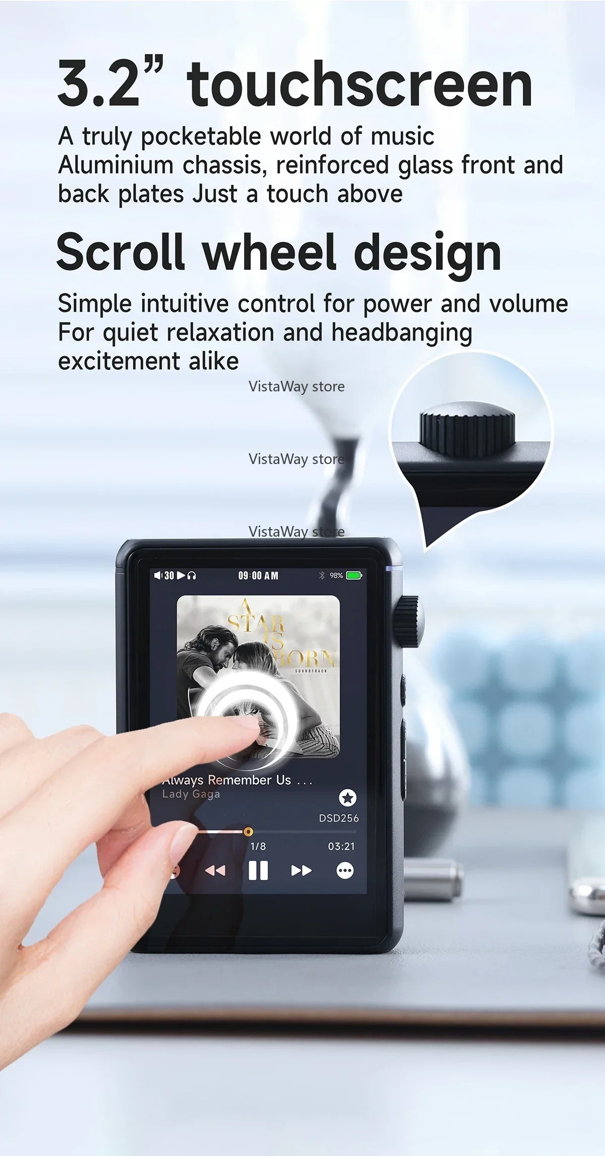 Bluetooth WiFi Music Player MP - Audio Music Web review and price