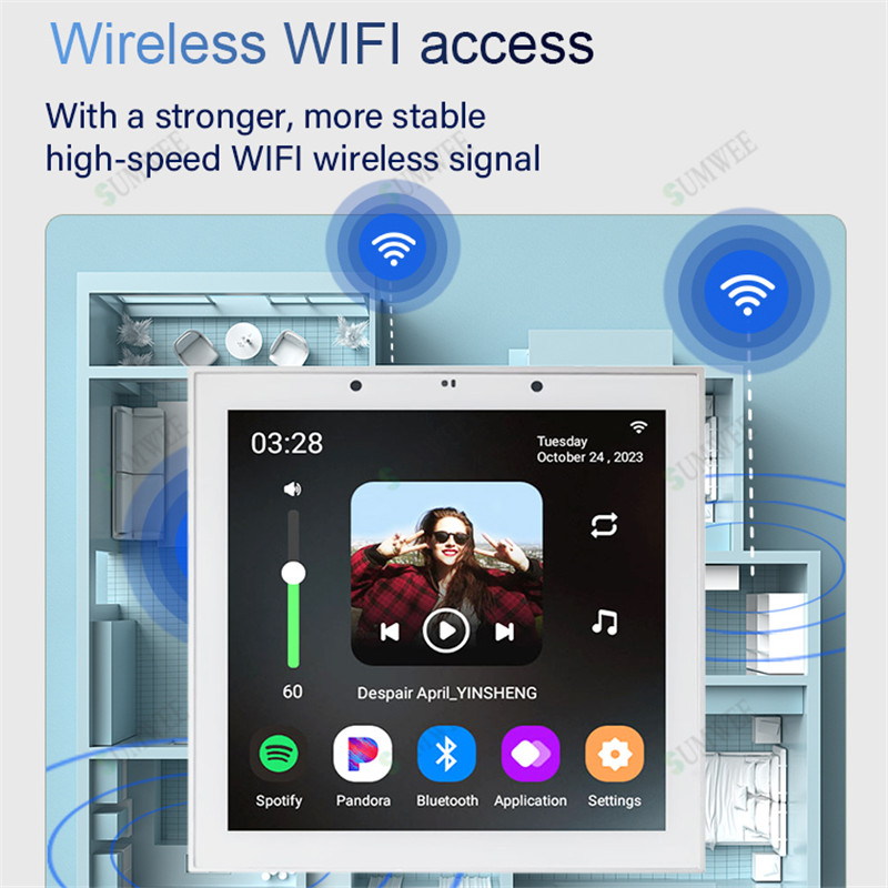 TUYA Smart Home 4 Inch Android - Audio Music Background review and price