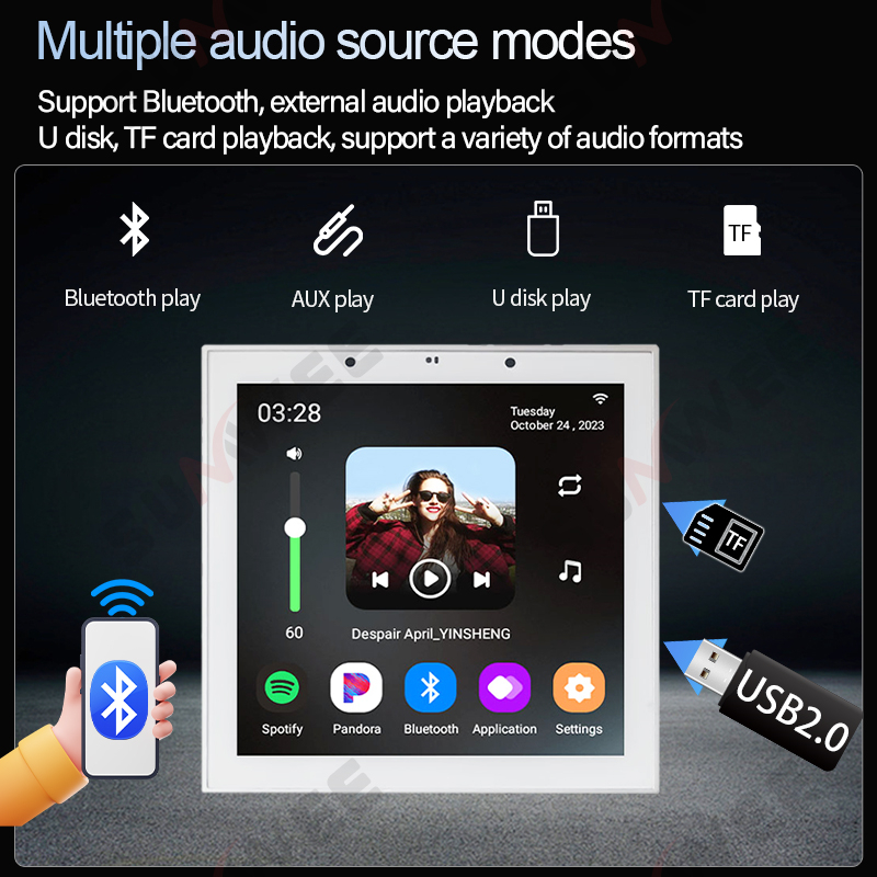 TUYA Smart Home 4 Inch Android - Audio Music Background review and price