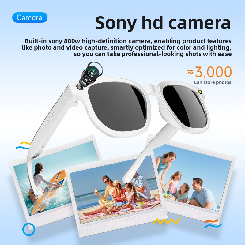 New 2026 H03 Smart Glasses 8MP - Audio Music Recognition review and price