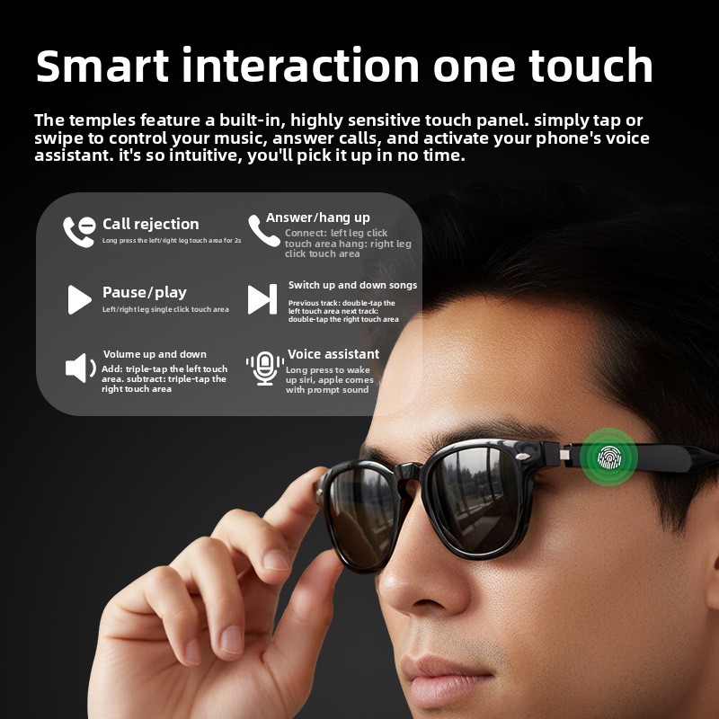 H06 Smart Glasses AI Real Time - Audio Music Recognition review and price